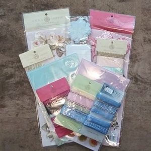 GIFTED Anna Griffin Stickers Decals Ribbons Lot